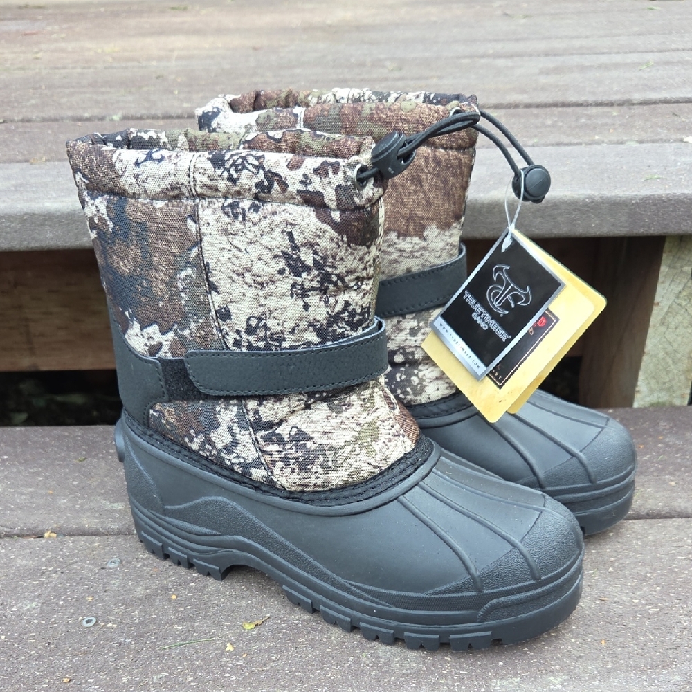 RedHead Camo Boots with Black and Gray Accents